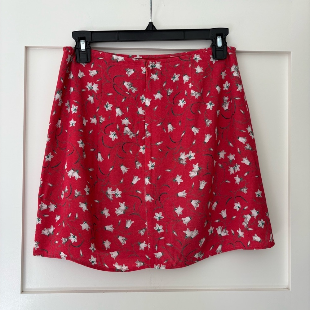 Sunday Best Tatiana Floral A-Line Mini Slit Skirt Size 6 - Picture 2 of 4